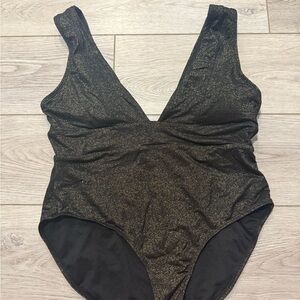 Black and Gold Women's Swimsuit